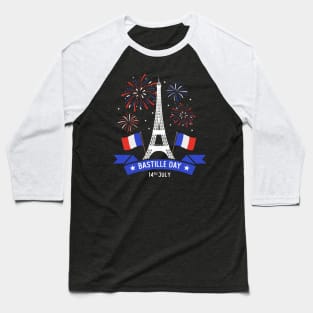 Bastille Day Baseball T-Shirt